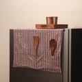 Handmade fridge top cover with multiple pockets 10