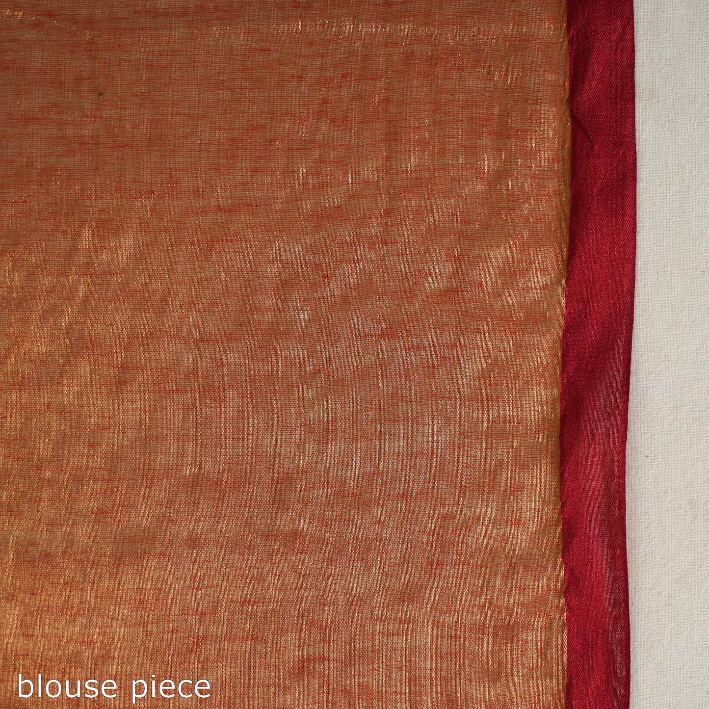 Buy Red Bengal Fine Tissue Zari Saree Online at iTokri.com