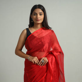 Bengal Fine Tissue Zari Saree 04