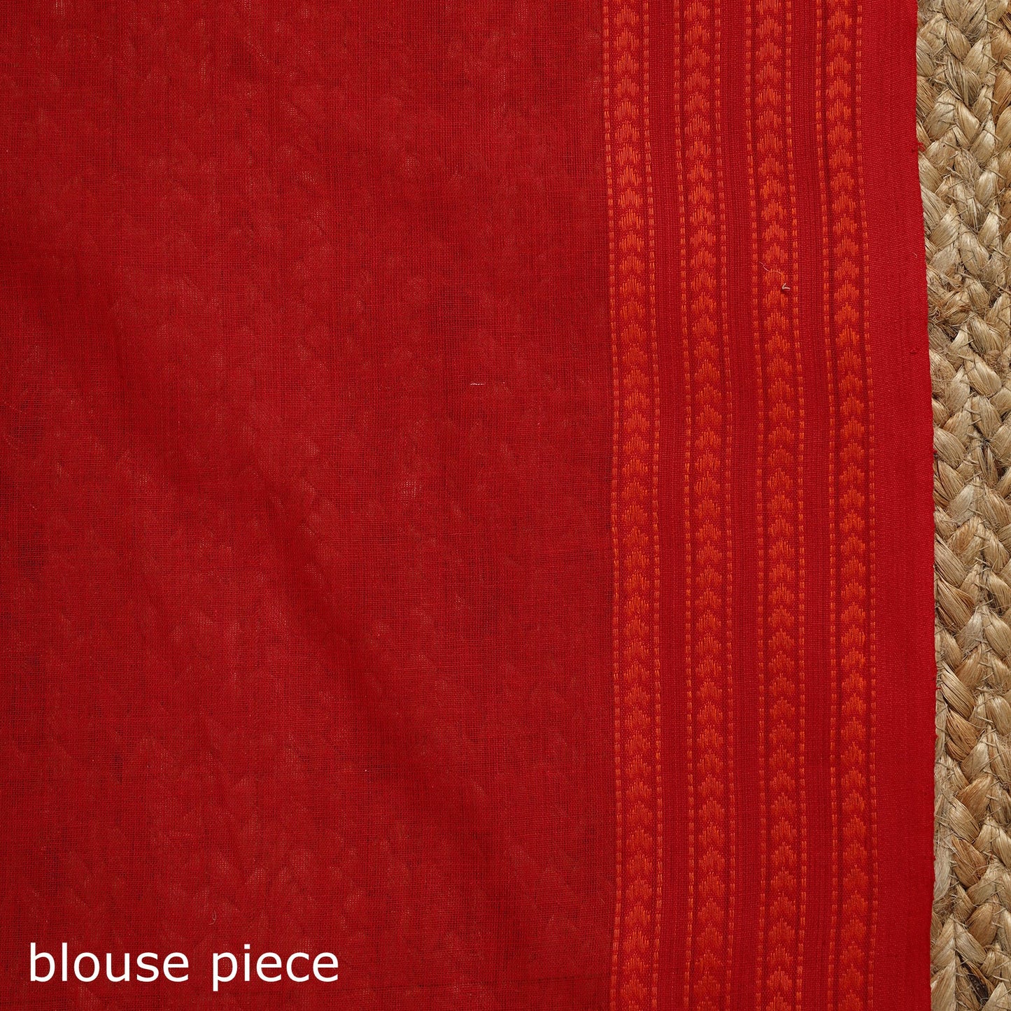 Red - bengal handwoven cotton begumpuri saree 01