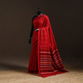 Red - bengal handwoven cotton begumpuri saree 10
