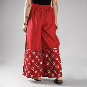 Bengal Kantha Embroidered Cotton Palazzo Online at iTokri.com