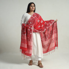  Bengal Kantha Embroidery Cotton Handloom Dupatta 115 Online at iTokri.com