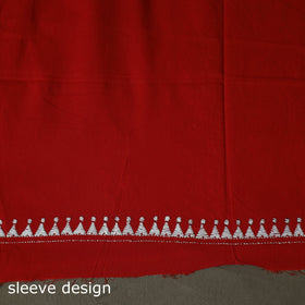 Bengal kantha hand embroidered cotton unstitched kurta