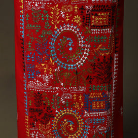 Bengal kantha hand embroidered cotton unstitched kurta