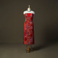 Bengal kantha hand embroidered cotton unstitched kurta