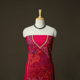 Bengal kantha hand embroidered cotton unstitched kurta