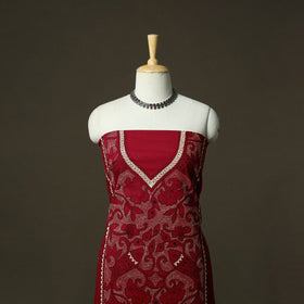 Bengal kantha hand embroidered cotton unstitched kurta