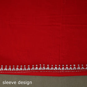 Bengal kantha hand embroidered cotton unstitched kurta