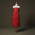 Bengal kantha hand embroidered cotton unstitched kurta