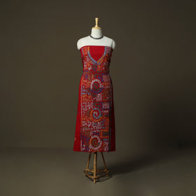 Bengal kantha hand embroidered cotton unstitched kurta