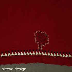 Bengal kantha hand embroidered cotton unstitched kurta