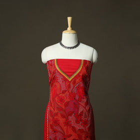 Bengal kantha hand embroidered cotton unstitched kurta
