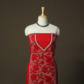 Bengal kantha hand embroidered cotton unstitched kurta