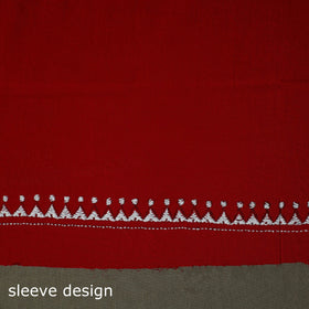 Bengal kantha hand embroidered cotton unstitched kurta