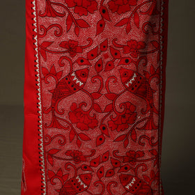 Bengal kantha hand embroidered cotton unstitched kurta