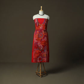 Bengal kantha hand embroidered cotton unstitched kurta