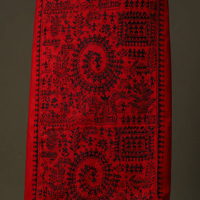 Bengal kantha hand embroidered cotton unstitched kurta