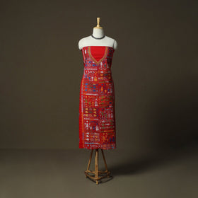Bengal kantha hand embroidered cotton unstitched kurta