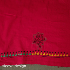 Bengal kantha hand embroidered cotton unstitched kurta