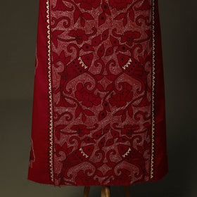 Bengal kantha hand embroidered cotton unstitched kurta