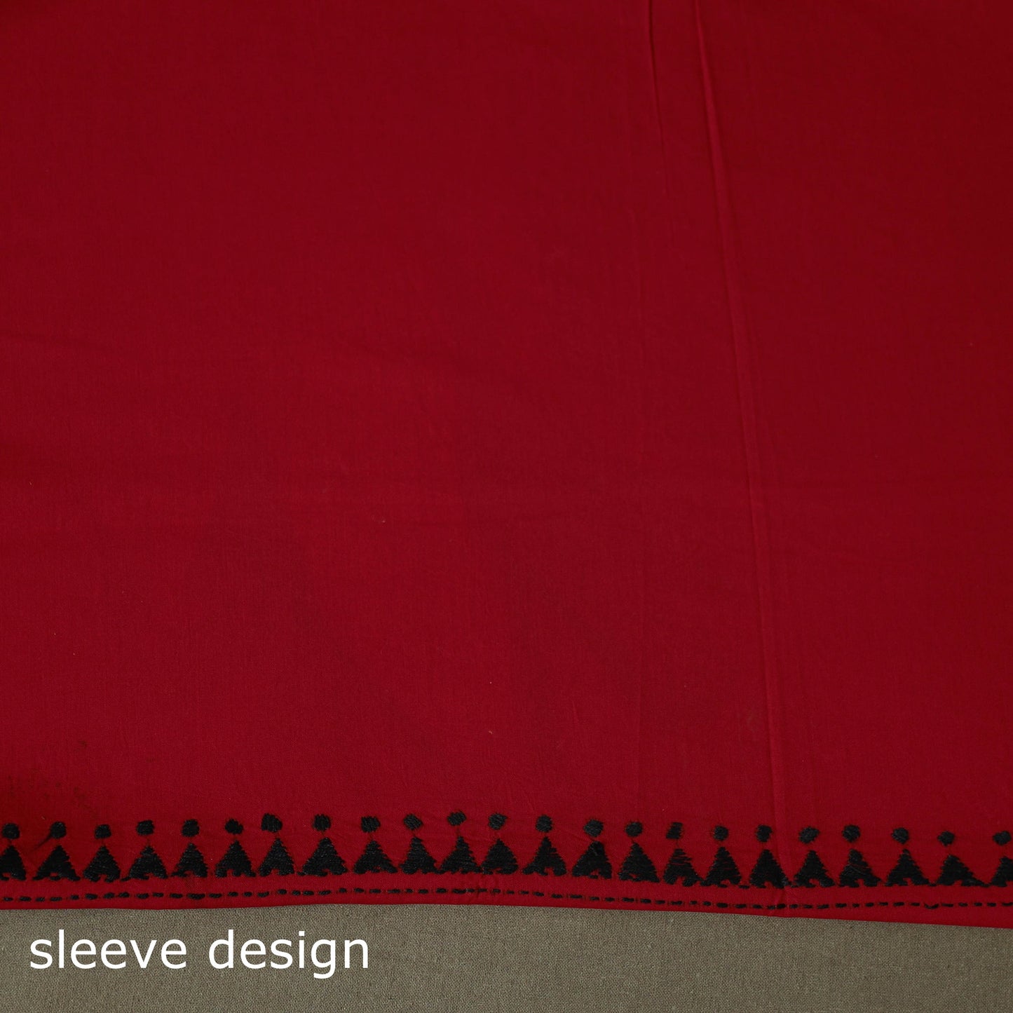 Bengal kantha hand embroidered cotton unstitched kurta