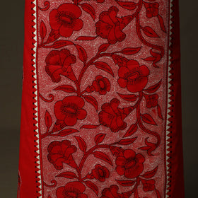 Bengal kantha hand embroidered cotton unstitched kurta
