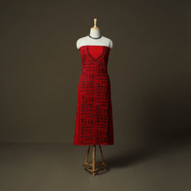 Bengal kantha hand embroidered cotton unstitched kurta