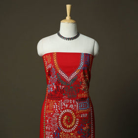 Bengal kantha hand embroidered cotton unstitched kurta