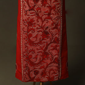 Bengal kantha hand embroidered cotton unstitched kurta