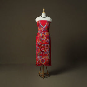 Bengal kantha hand embroidered cotton unstitched kurta