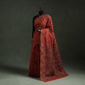 Bengal kantha hand embroidery silk cotton chapa work saree