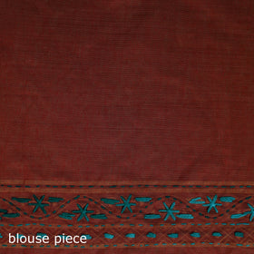Bengal kantha hand embroidery silk cotton chapa work saree