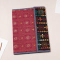 Red Bengal Kantha Work Handcrafted File Folder 