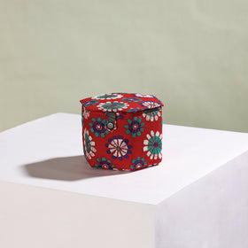  Bengal Kantha Work Handcrafted Hexagon Jewelry Box (Set of 3) 