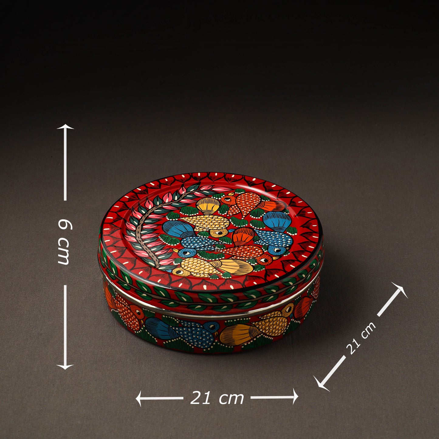  Bengal Patua Handpainted Stainless Steel Casserole