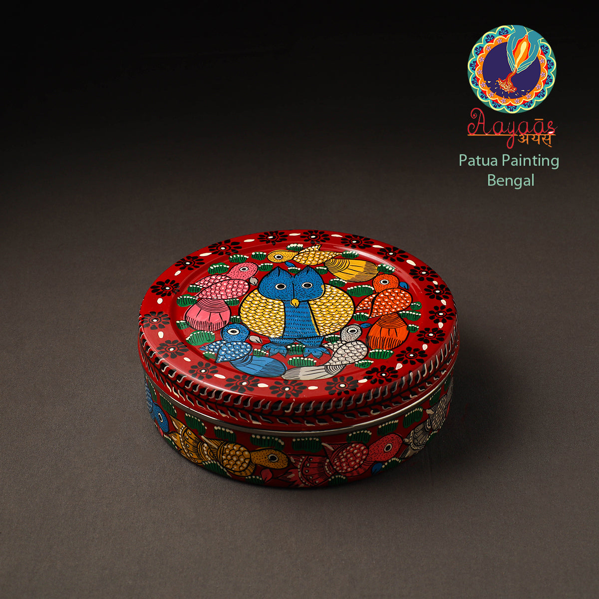  Bengal Patua Handpainted Stainless Steel Casserole