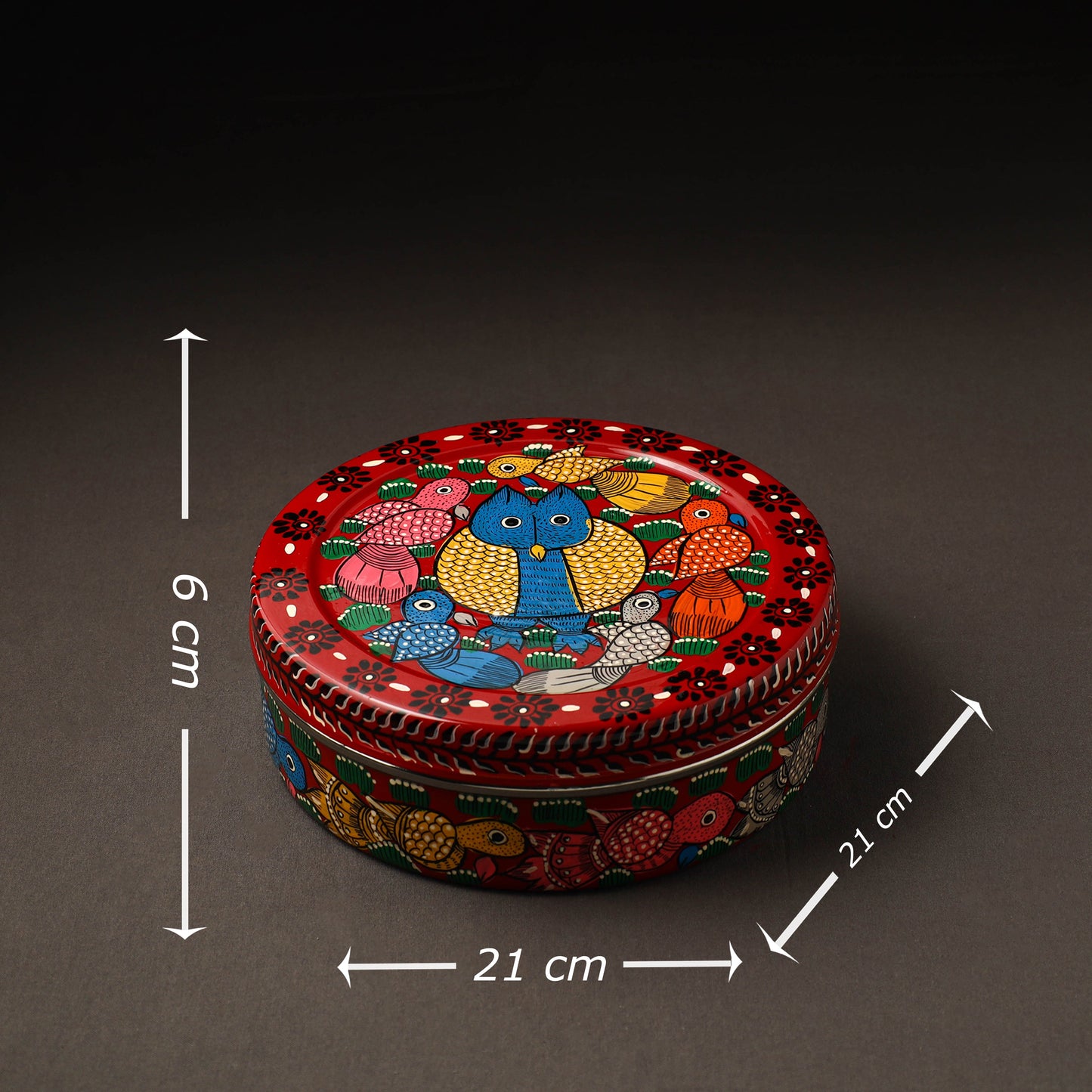  Bengal Patua Handpainted Stainless Steel Casserole