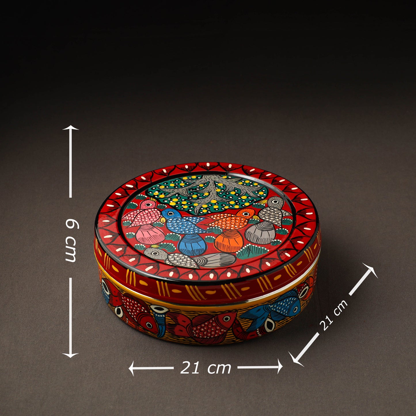  Bengal Patua Handpainted Stainless Steel Casserole