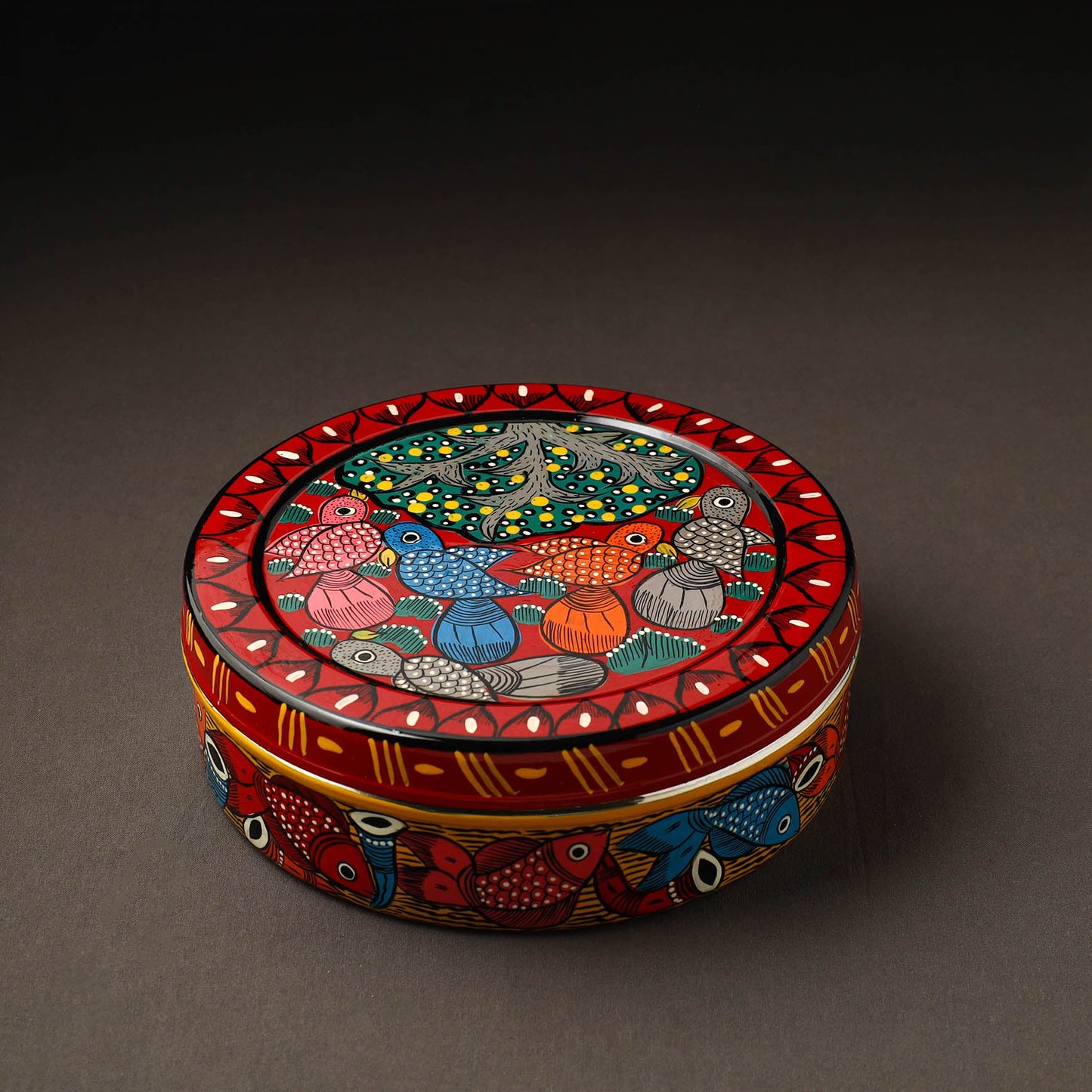  Bengal Patua Handpainted Stainless Steel Casserole