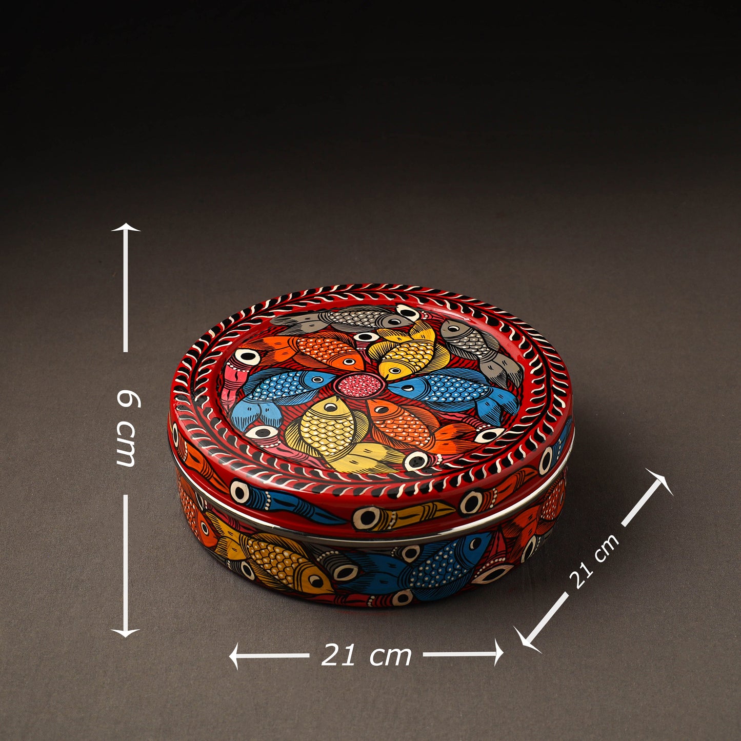  Bengal Patua Handpainted Stainless Steel Casserole