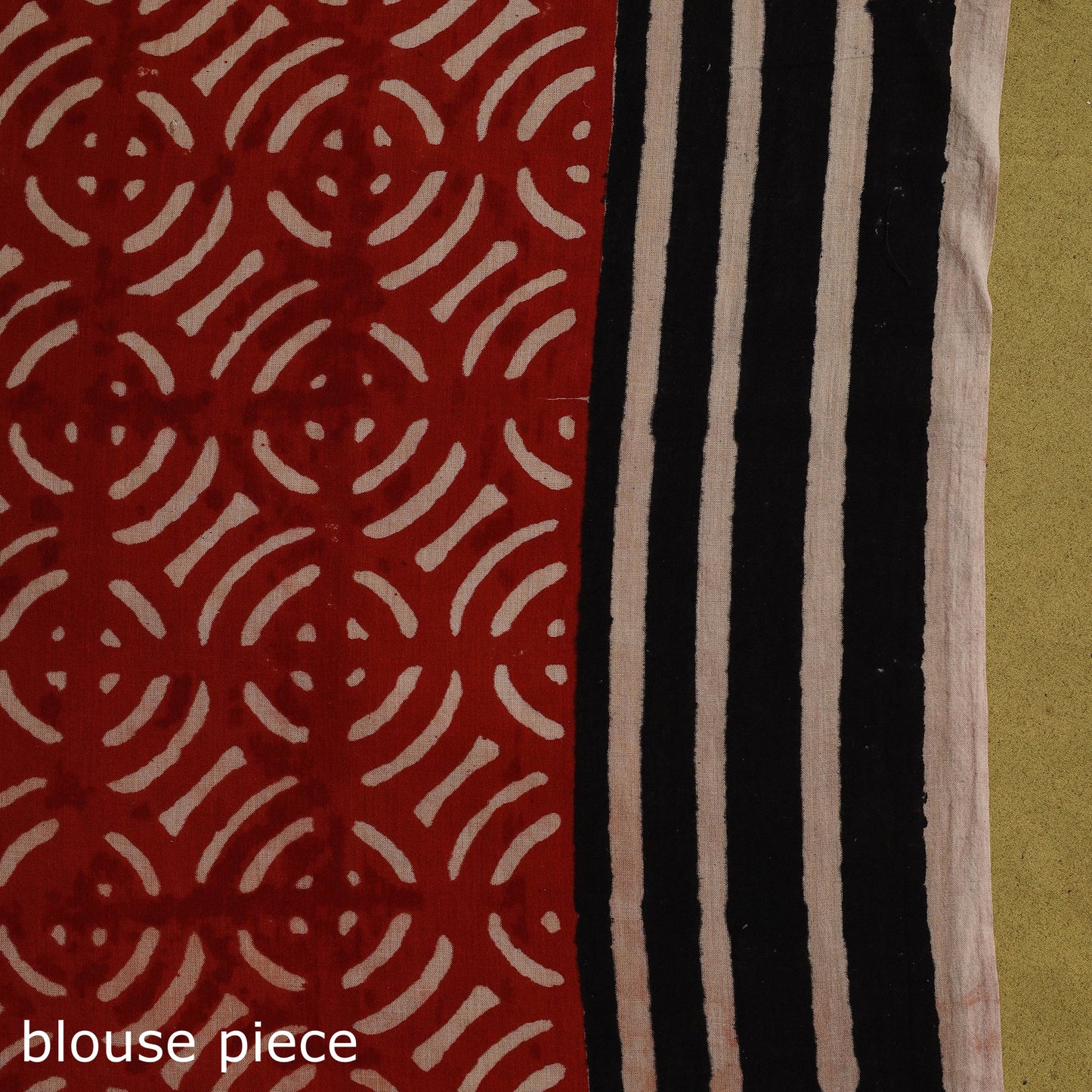 Red - bindaas art natural dyed cotton saree 21 - handcrafted