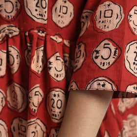  Bindaas Art Block Printed Cotton Dress l iTokri.com