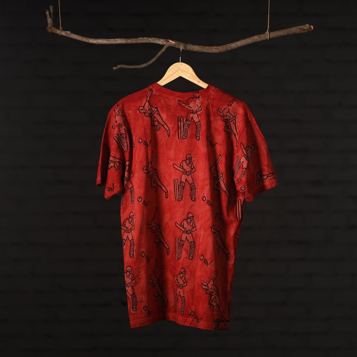 Buy Bindaas Block Art Printed Cotton Round Neck T-shirt Online at iTokri.com