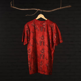 Buy Bindaas Block Art Printed Cotton Round Neck T-shirt Online at iTokri.com