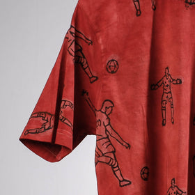  Bindaas Block Art Printed Cotton Round Neck T-shirt 