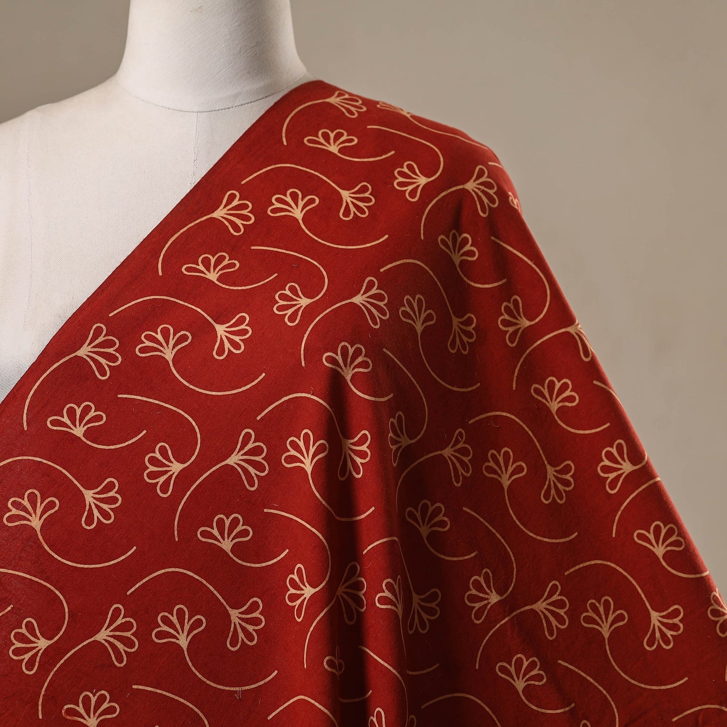 Bindaas cotton natural dyed fabric 15 - handcrafted