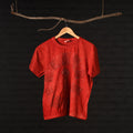 Buy Block Art Prints Natural Dyed Cotton Round Neck T-shirt Online at iTokri.com