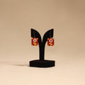 Bishnupur handpainted terracotta earrings 128 - handcrafted