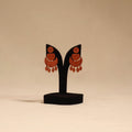 Bishnupur handpainted terracotta earrings 137 - handcrafted